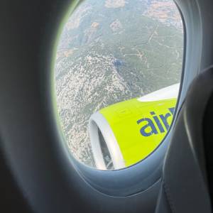 Minutes before landing